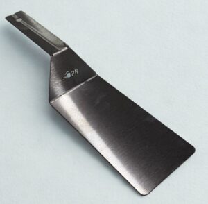 Espátula profesional de acero inoxidable Power Hot con mango ergonómico para uso intensivo en gastronomía